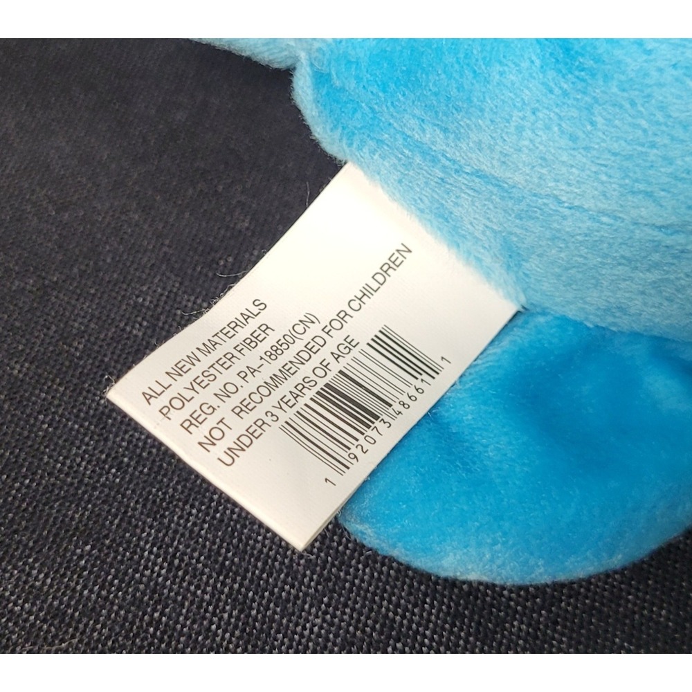 Fun Express Smiling Loch Ness Monster / Dinosaur Blue Plush Stuffed Animal - Picture 5 of 6